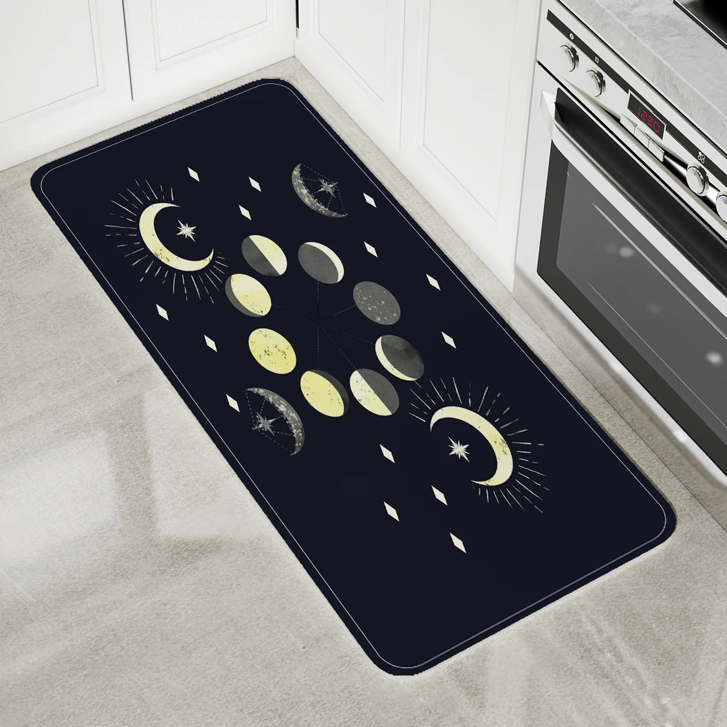 إجمالي الكسوف القمري حصيرة جميلة رومانسية ممسحة المعيشة ديكور غرفة نوم المطبخ مكافحة زلة منطقة السجاد ديكور المنزل الفن السجاد #3