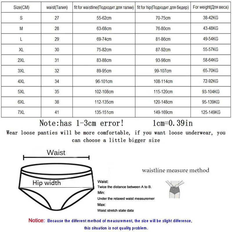 M-7XL Panties Women Plus Size Cotton Underwear Middle-Waist Solid Briefs Girls Sexy Underpants Female Seamless Lingeries Ladies