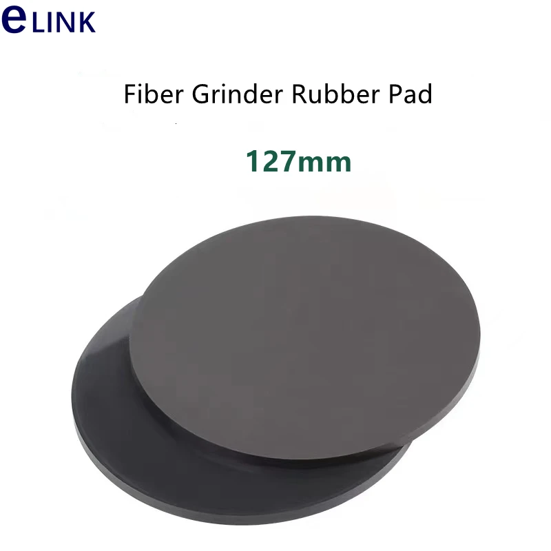 Optical Fiber Grinder Rubber Pad, 4 Corners Pressurized, 127mm Round Polishing Paper Pad, Manual Plate Glass, Free Shipping