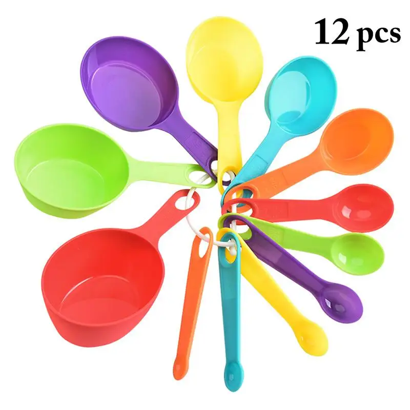 Kapmore Kitchen Measure Set Plastic Professional Measuring Cup Kit Measuring Spoons Set Kitchen Measuring Tools Accessories