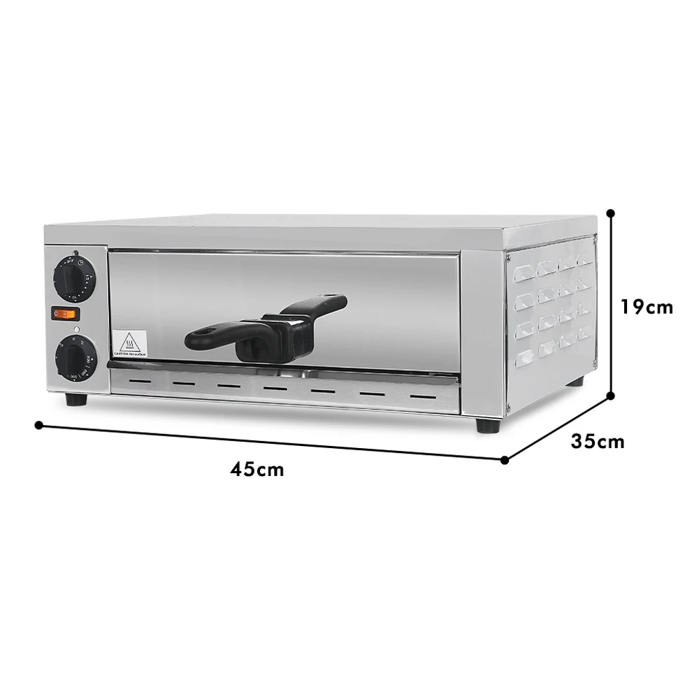 ITOP piec do pizzy 12 \'\'komercyjna kuchnia Euipment 15 minutnik z uchwytem łatwa W obsłudze Mini Pizza 220V 1130W