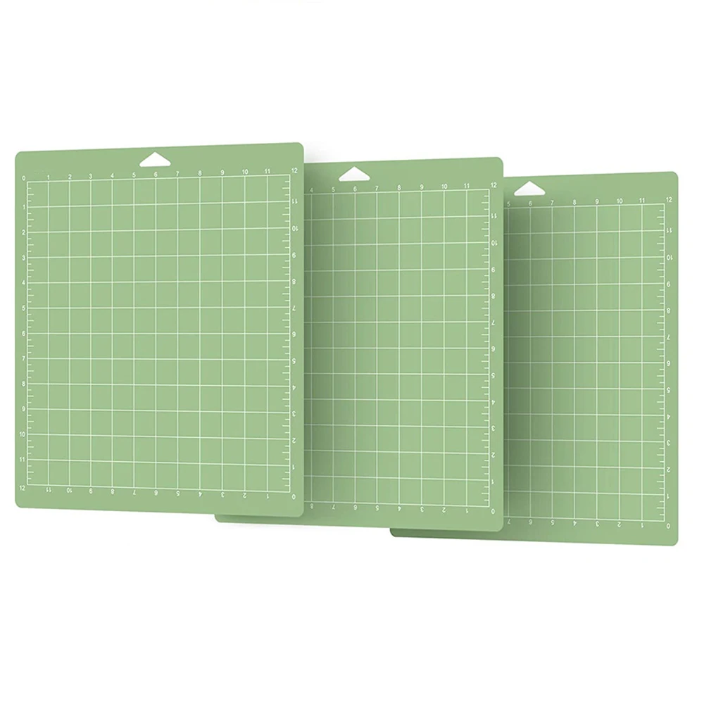 3/6/9PCS Cutting Mat Medium Adhesive Sticky Green Square-grid non-slip Cutting Mats For Art Textiles Scrapbooking & Diy Projects