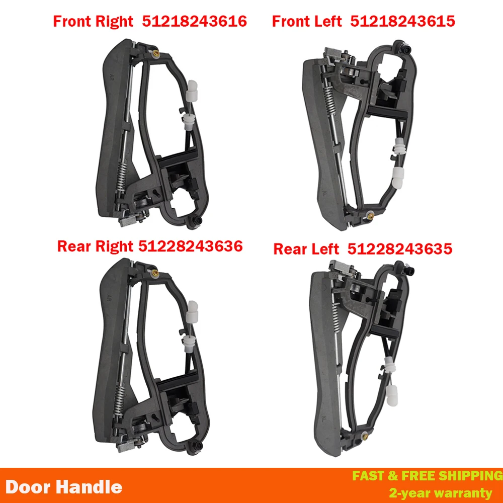 Car Door Handle Carrier Bracket Handle Housing For BMW X5 Off-Road E53 51218243615 51218243616 51228243635 51228243636