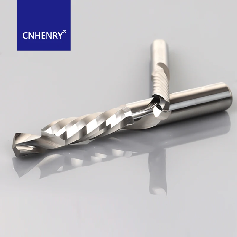 1 st Enkele Fluit Spiraal Cutter Router Bit 3.175 CNC Frees Gereedschap Machine Accessoires Voor Acryl Carbide Frees