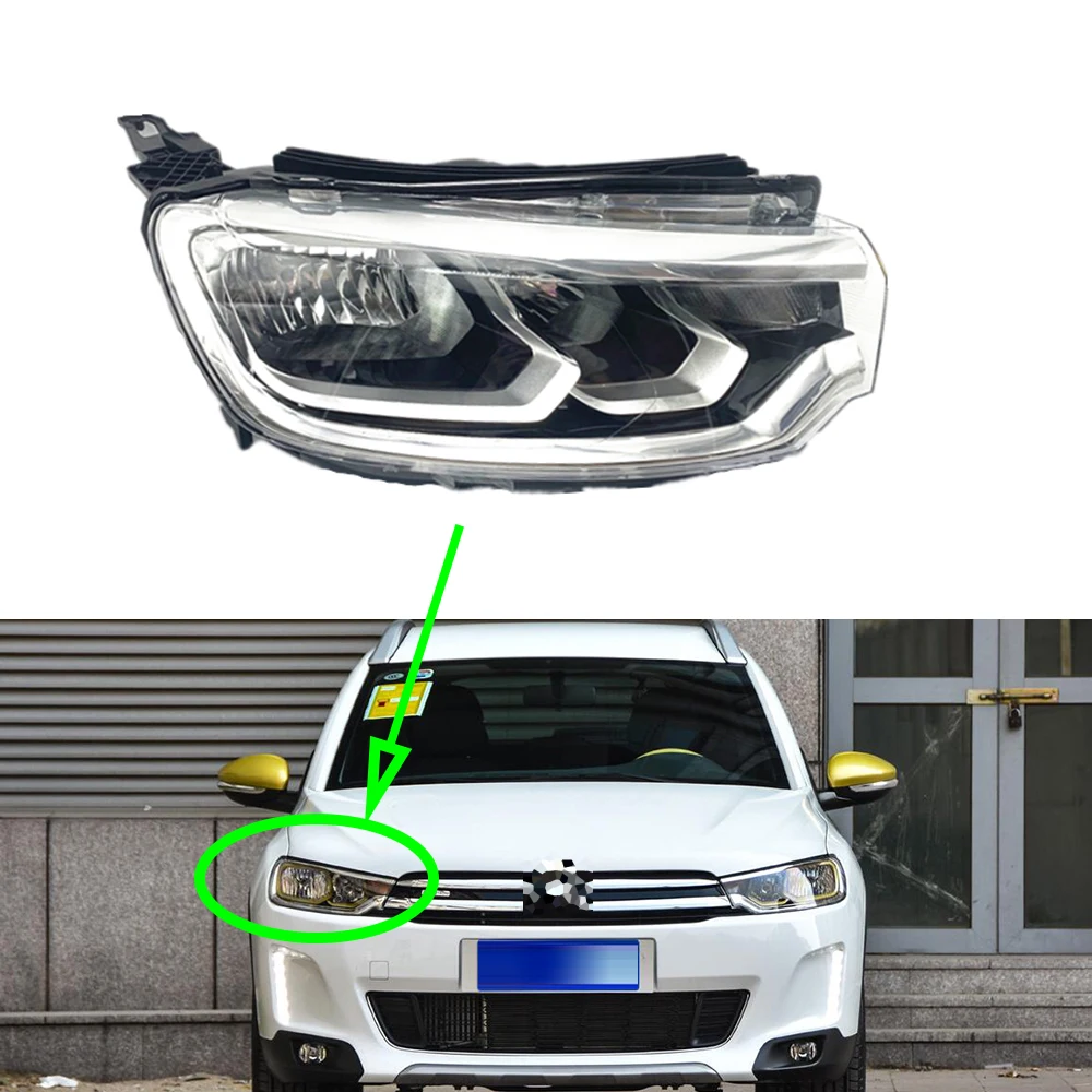 

Headlight Assembly For Citroen C3-XR 2014~2017 Headlamp Assembly Replace Daytime Running Car Light Whole Auto Headlamp