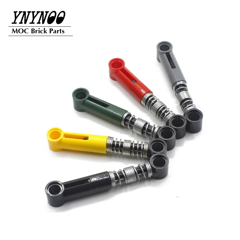 10Pcs/Lot High-Tech Parts Shock Absorber 6.5L with Hard Spring 76537 MOC Building Blocks Brick Toys fit for DIY Cars Design