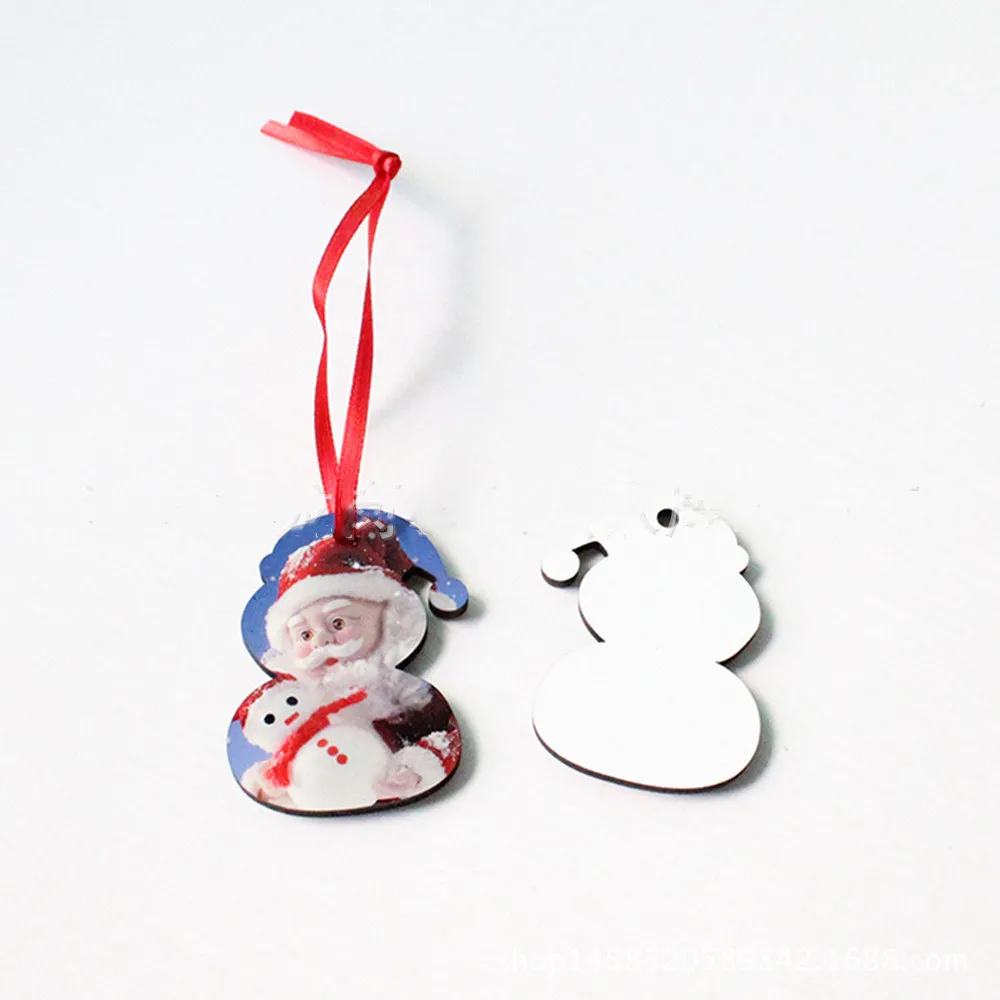 

30pcs/lots Blank Sublimation Christmas Decoration Pendant for Sublimation INk Transfer Printing Heat Press DIY Gifts Craft Print