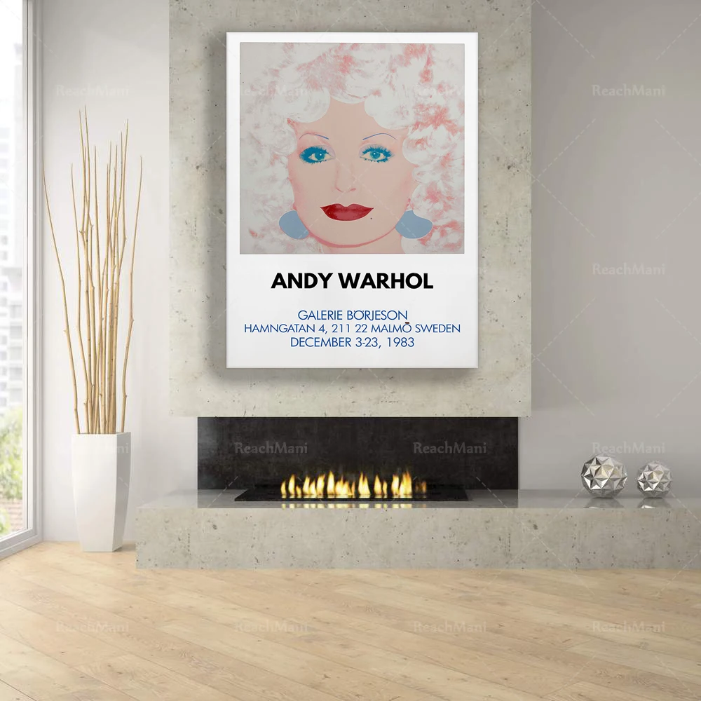 Andy Warhol Exhibition Poster | Vintage Warhol Poster | Warhol Dolly Poster |Art Poster