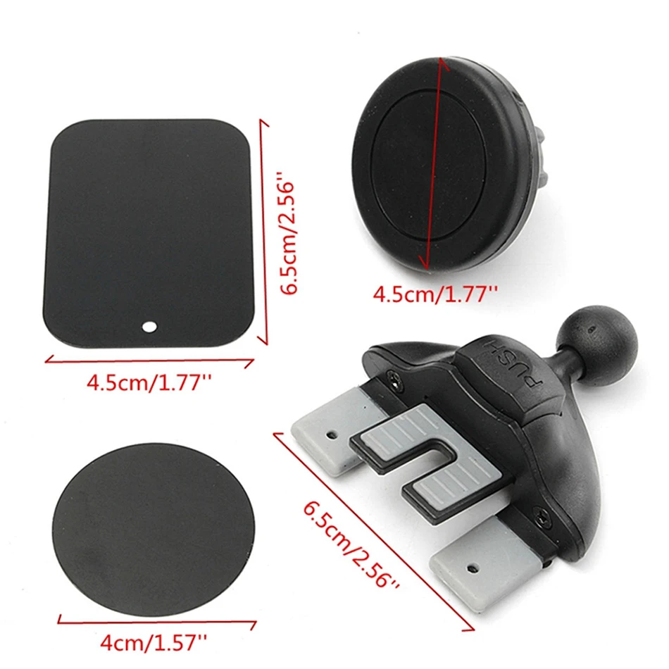 Xnyocn Magnetische Handyhalterung für das Auto, CD-Schlitz- und Lüftungsschlitz-Montage, verstellbare Handyhalterung für iPhone, Xiaomi, Honor. – Detail 13