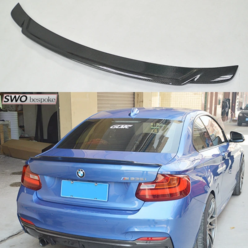 F22 F23 F87 de fibra de carbono Spoiler trasero para BMW F22 F23 Serie 2 F22 Coupe y F23 lloguer de y F87 m2 218i 220i 228i M235