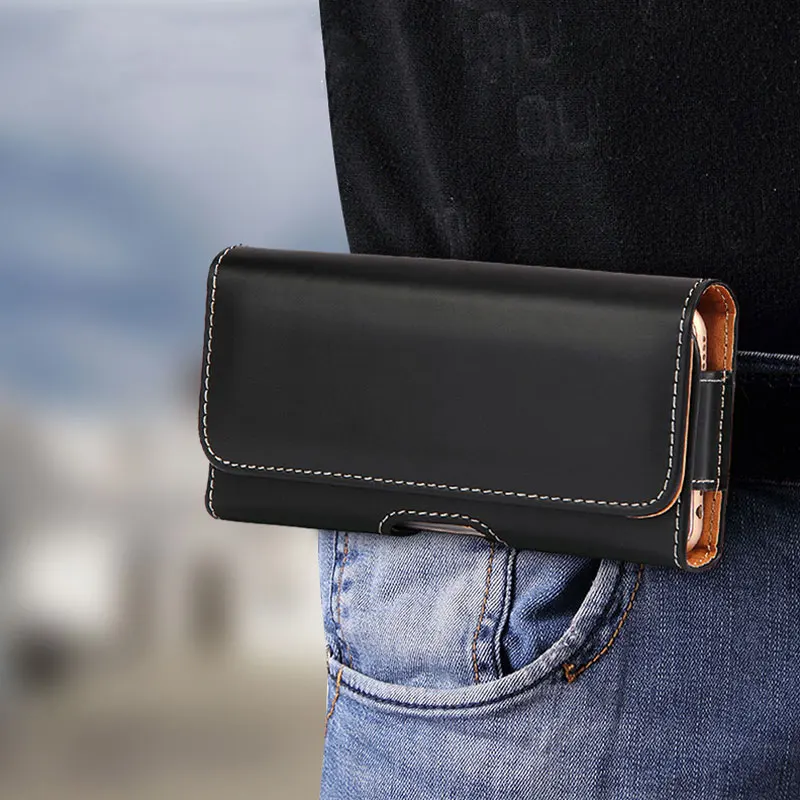 Leather Cover Phone Pouch for Xiaomi MI 10T Pro 5G POCO X3 NFC Mi 9 cc9e Redmi Note 9s 8 Pro 8T 7A 8A 9A 9C Waist Bag Belt Case