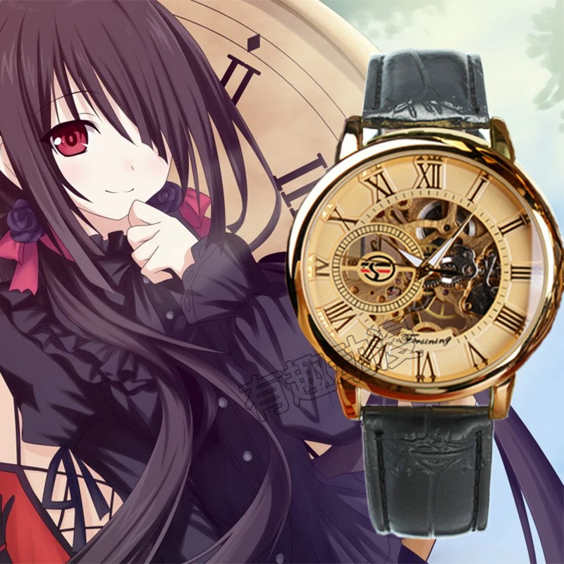 8 Styles DATE A LIVE Tokisaki Kurumi Watch Fashion Unisex Student Electronic Mechanical Cosplay Prop Accessory Christmas Gift