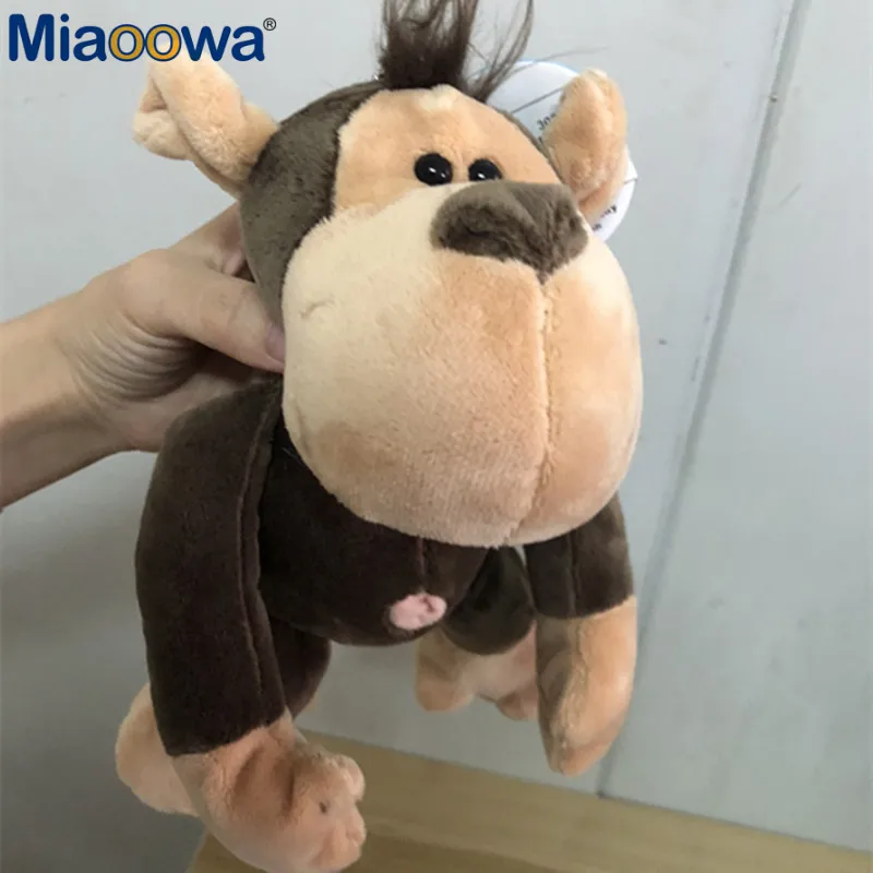 Juguetes de peluche de animales de la selva para niños, león, elefante, jirafa, mono, lindo, regalo de cumpleaños, 25cm