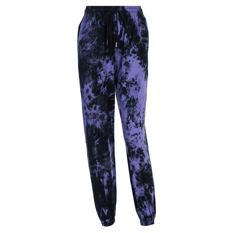 

European And American Trend Harem Pants Women's Spring And Summer Multi-color Tie-dye Stretch High-waist Sports Trousers