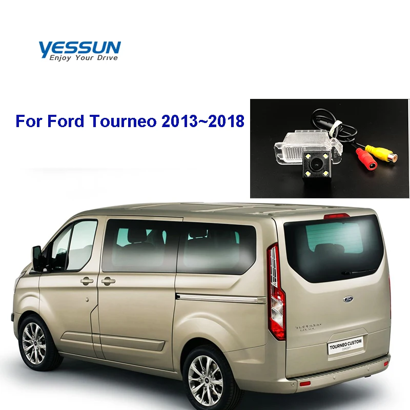 Cámara de visión trasera de coche HD para Ford Fusion Transit personalizada 2012 ~ 2018 Ford Tourneo 2013 ~ 2018 cámara trasera de visión nocturna CCD