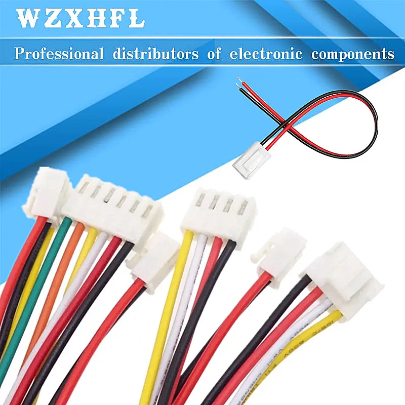 5PCS JST VH3.96 VH 3.96mm Female Housing Plug Connector Wire Cable 2 3 4 5 6 7 8 9 10Pin 22AWG Wire 20cm Length