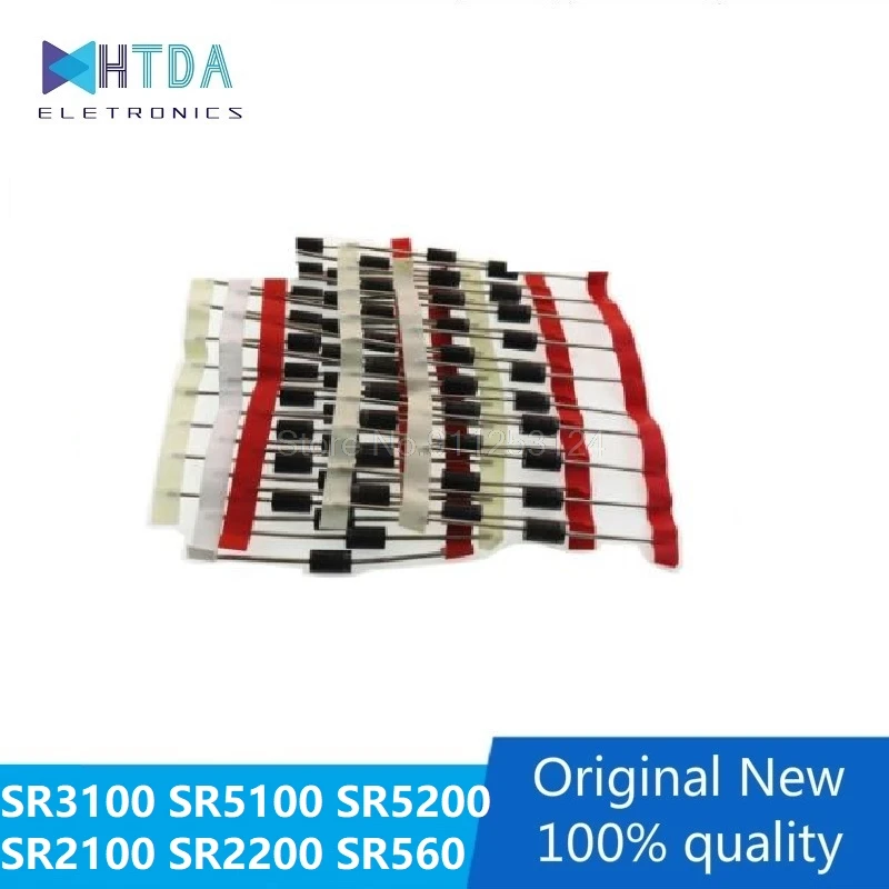 20pcs/lot SR3100 SB3100 MBR3100 SR5100 SB5100  MBR5200 SB5200 SR5200 SR2100 SR2200 SB2200 SR560 SB560  DO-15 DO-27 In Stock