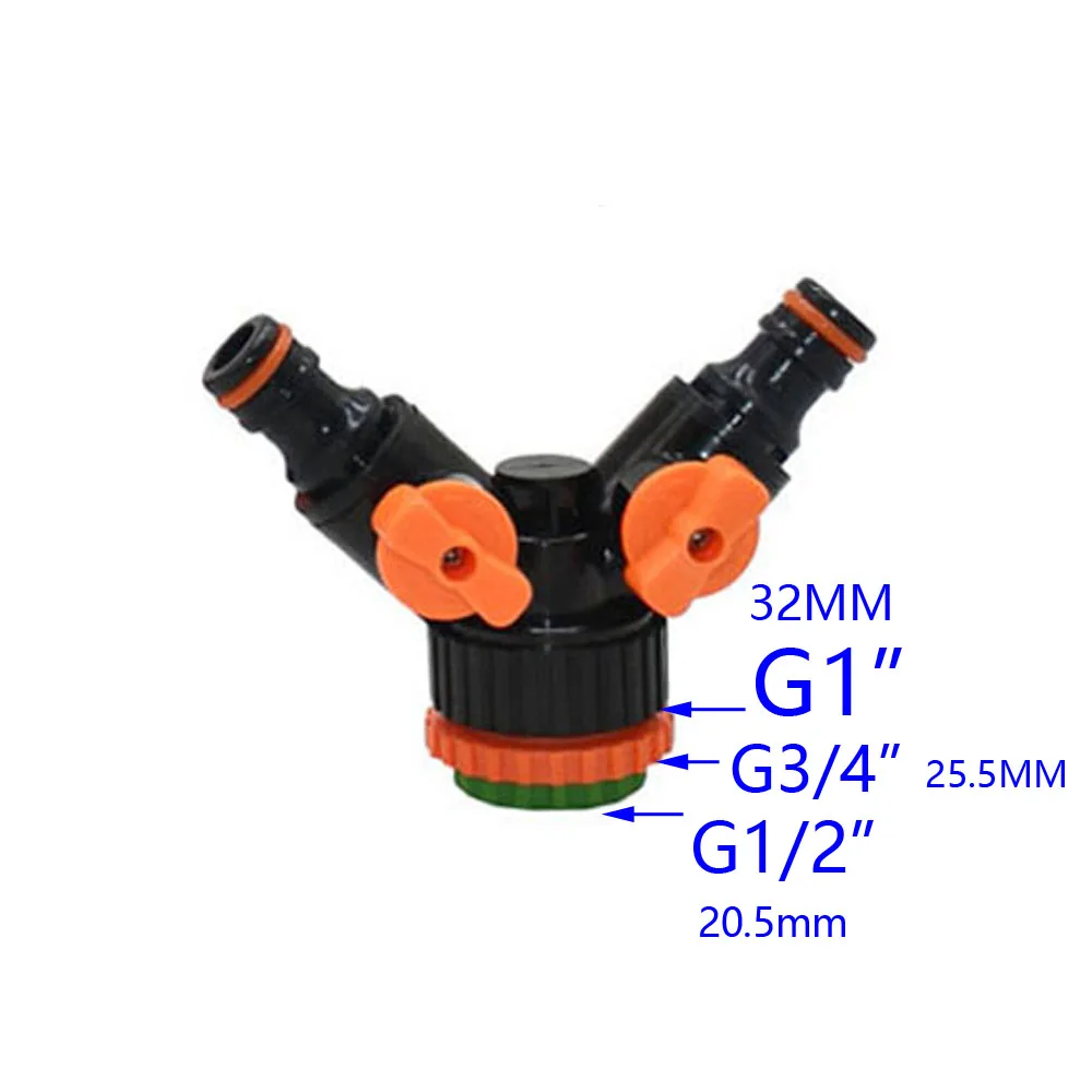 2-Way Garden Hose Tap Water Splitter 5/8