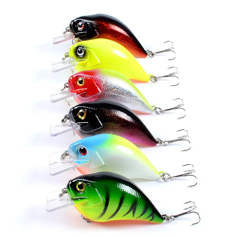 East Rain Painted Suspension Bait Freshwater Saltwater Fishing Lure 7.5cm 15.2g 3pcs SP Crank Artificial Hard Bait Free Shipping