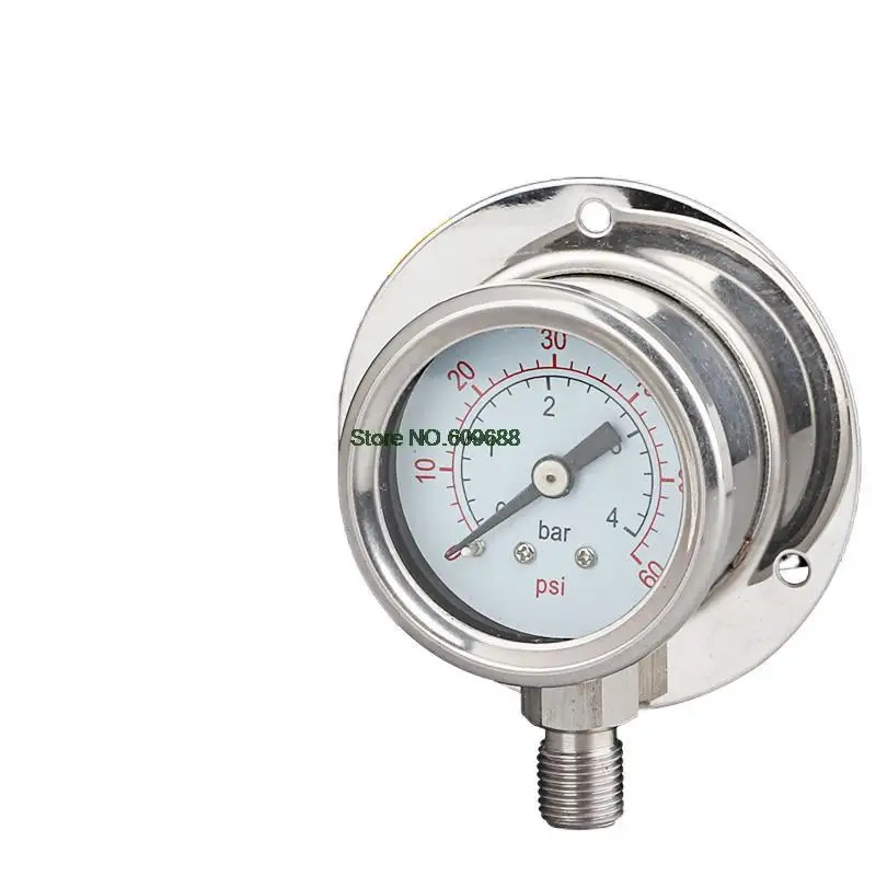 Stainless Steel Pressure Gauge Y40BFT Radial Behind with Marine