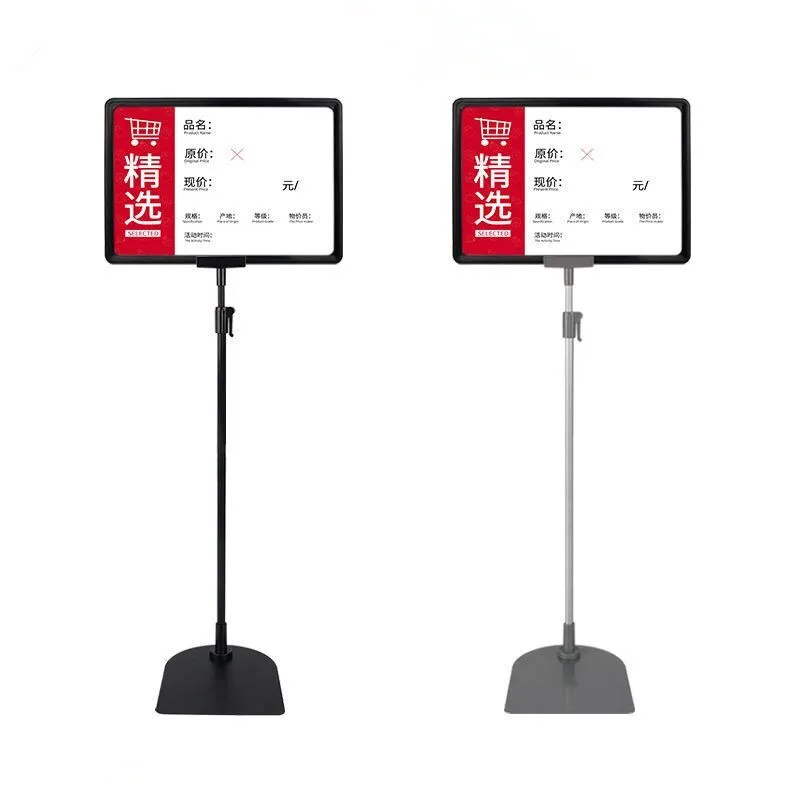 A4 Adjustable Poster Sign Stand 8.5x11in Advertising Business Menu Standing Sign Holder Frame Vertical and Horizontal View Sign