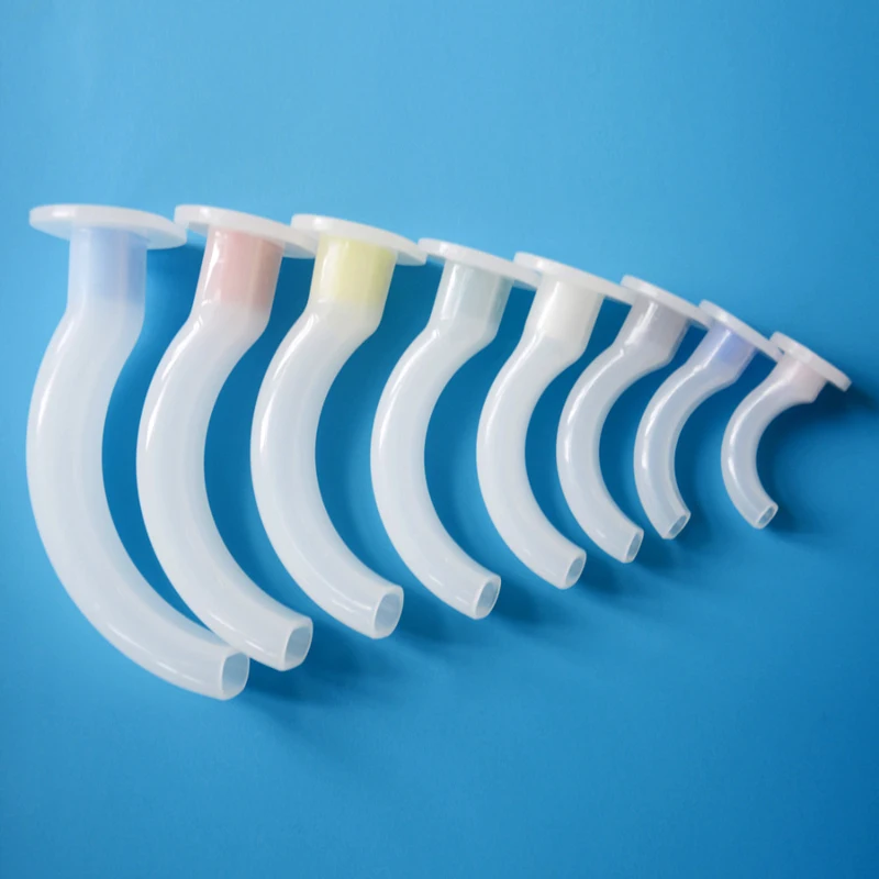 8PCS Disposable Medical Anesthesia Oral Airway Tube Oropharyngeal Gas Guide Throat Pipe Accessory for CPR First Aid Respiration