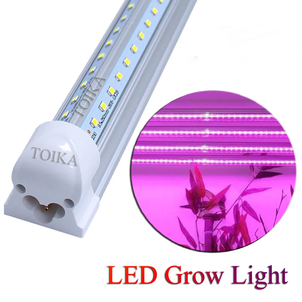 

Toika 15pcs 2ft 20W 600mm LED Phyto Grow Light Full Spectrum 60CM V Shape T8 Integrated Tube Plant Growing Light Phytolamp