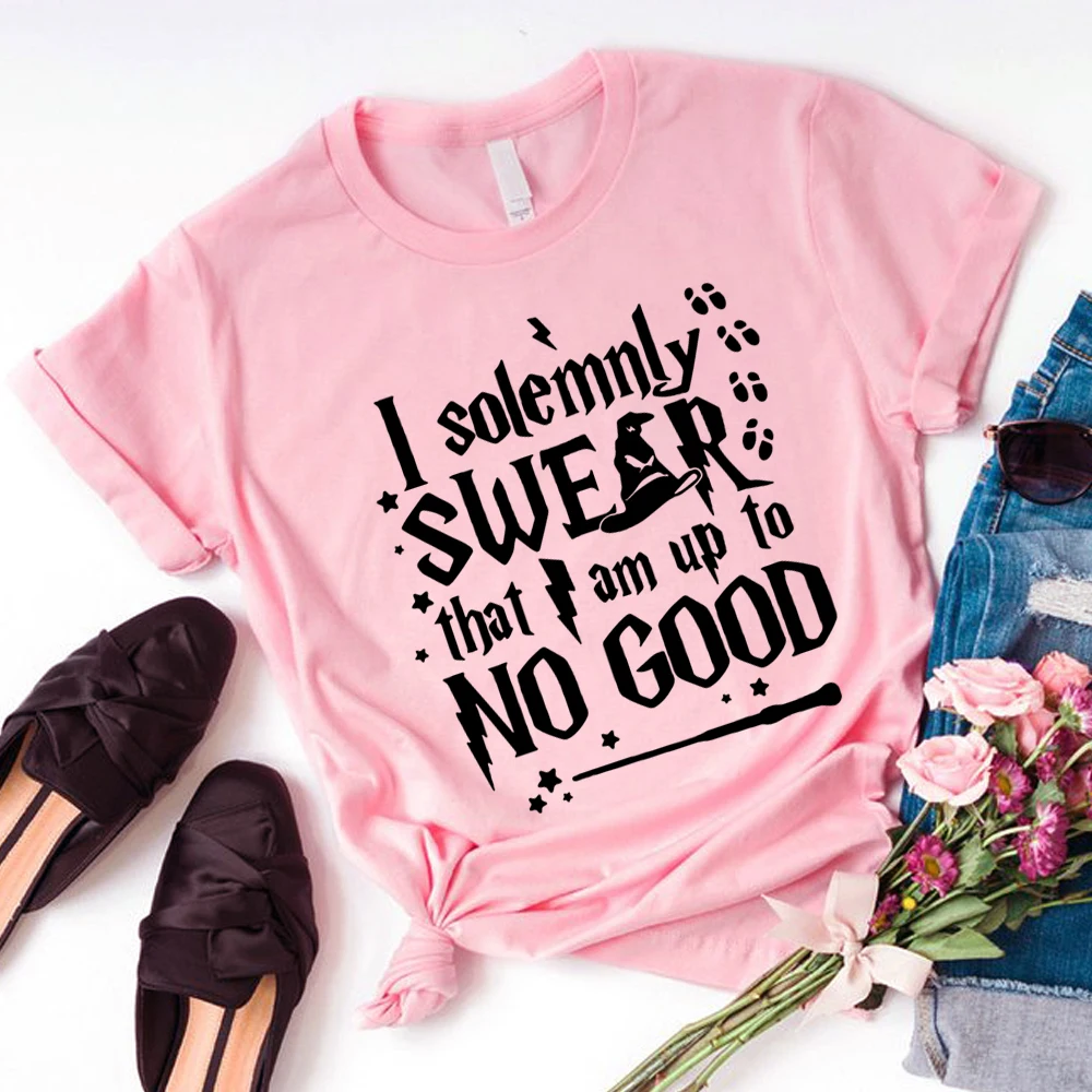 I Solemnly Swear That I Am Up To No Good T Shirt Harry Inspired Funny Harry Fun Graphic Cotton Tees