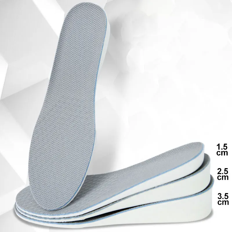 Insoles Height Increasing For Men / Women / 1.5 / 2.5 / 3.5cm Invisiable Arch Orthotic Support Shock Absorbing Insoles EVA Mater