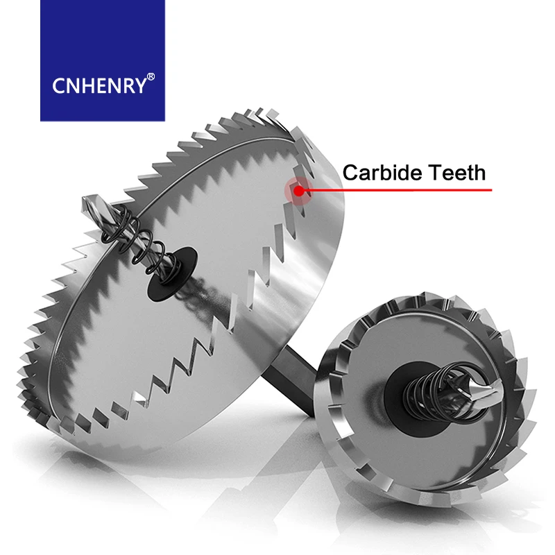 Broca HSS, sierra perforadora con punta de carburo de acero de alta velocidad, taladro de 12-60mm para brocas de aleación de aluminio y Metal de