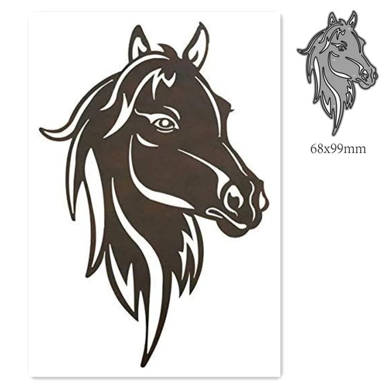 

Металлические Вырубные штампы форма животное лошадь Украшение скрапбукинг бумага рукоделие Нож Форма лезвие перфоратор трафареты