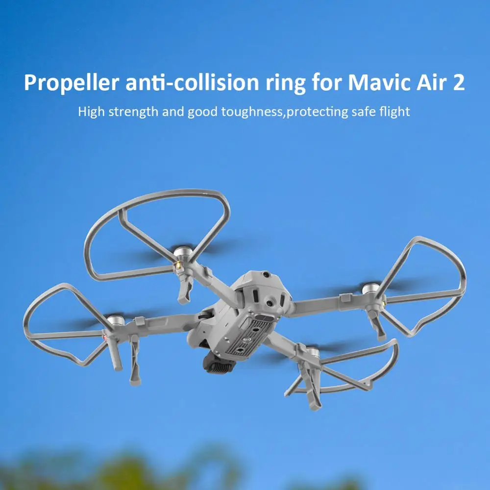 Anel anti-colisão de hélice, para dji para mavic air 2, adereços, proteção de drone, segurança, voo, protetor de anel totalmente surround