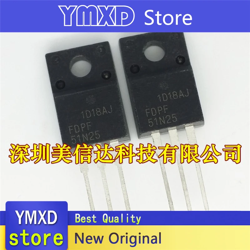 10 قطعة/الوحدة جديد الأصلي FDPF51N25 حقل التأثير أنبوب TO-220F في الأسهم