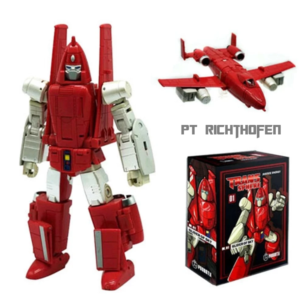 

Transformation G1 PT M-01 M01 Richthofen Glider Mode KO DX9 MP Masterpiece Action Figure Robot Gifts Toys
