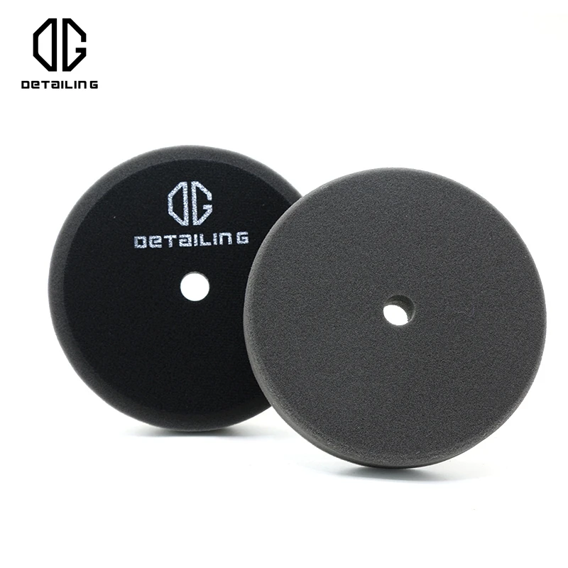 

DG Car Detailing Wholesale 6 inch Hook and Loop Convex Black Foam Finishing Pad For Car Polishing