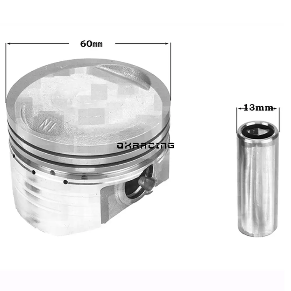 60mm Piston Kit Assy For YinXiang 150 160 YX 150cc 160cc Horizontal Engine Dirt Pit Bike Monkey ATV Quad Parts