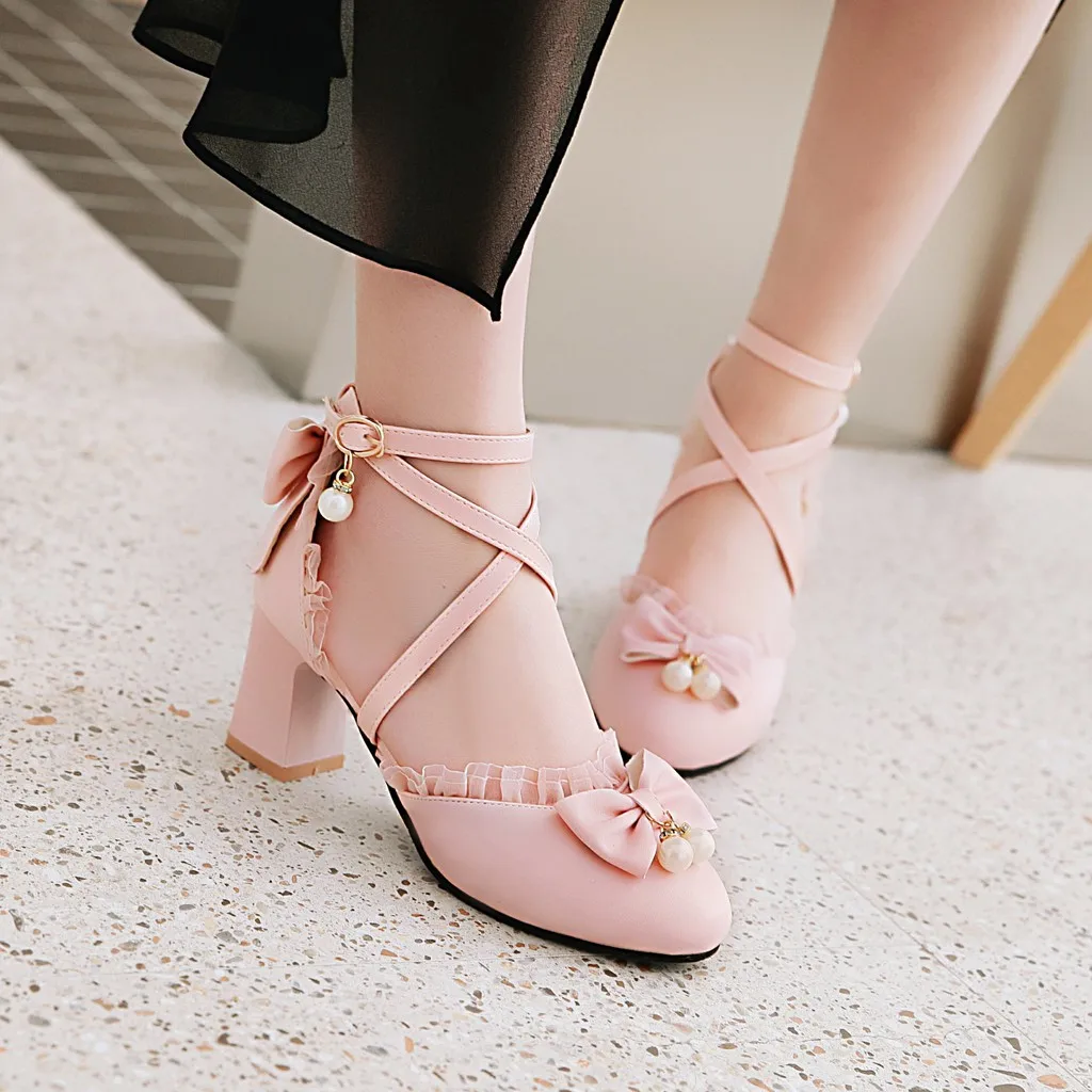 New Children Leather Shoes High-heeled Dress Shoes Girls Princess Performance Party moccasins Baby Student Shoes Kids