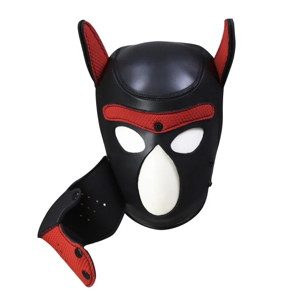 Deluxe Puppy Cosplay Costume Dog Hood Mask Anal Tail Butt Plug Role Play Chest Strap Neck Collar BDSM Sex Toys for Adult Games