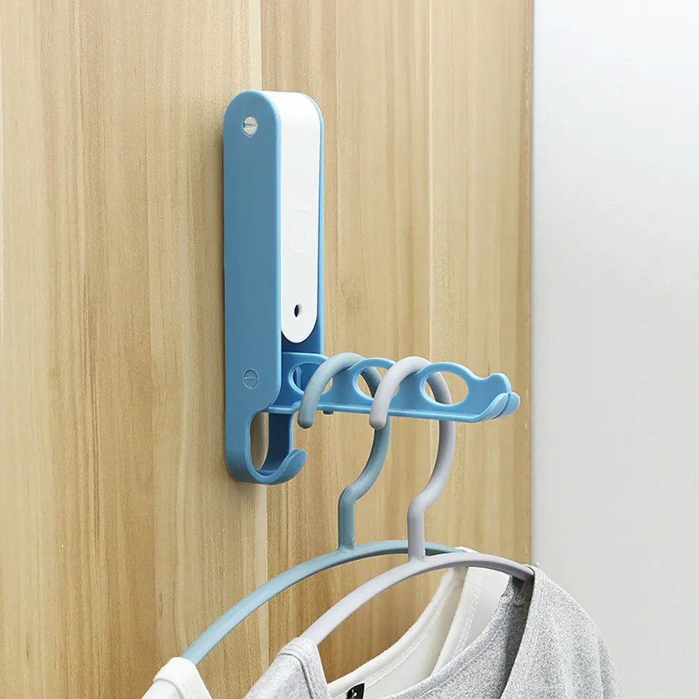 2PCS Multifunctional non-punching coat hook wall-mounted sliding row hook bathroom organizer door back coat rack hat hook