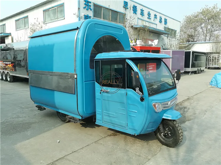 In magazzino benzina triciclo per adulti camion per alimenti distributore automatico di auto completamente chiuso bolla di caffè tè gelato carrello Mobile per alimenti In vendita
