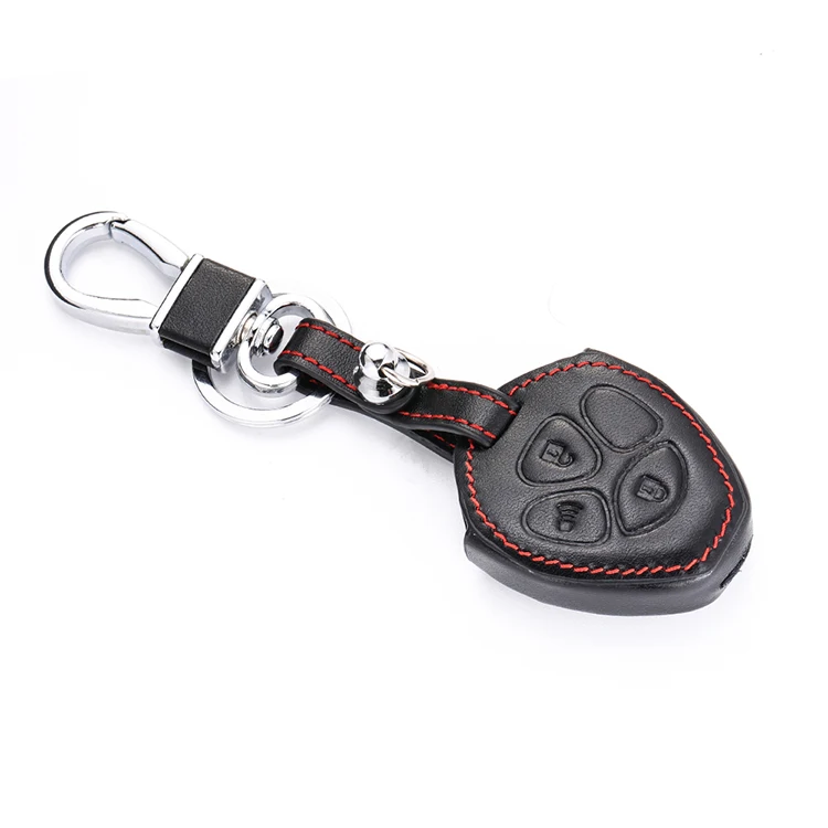 Leather Car Key Case bag For Toyota Yaris Venza Rav4 Matrix Corolla Avalo Scion Tc Camry Remote Cover Protector Auto Keychain