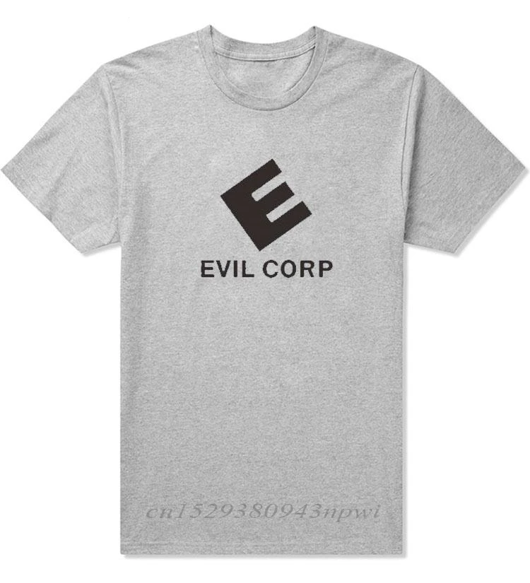 Mr Robot Evil Corp Logo T Shirts Men T-shirt Summer Short Sleeve Cotton Mr Robot T Shirt Tops Free Shipping