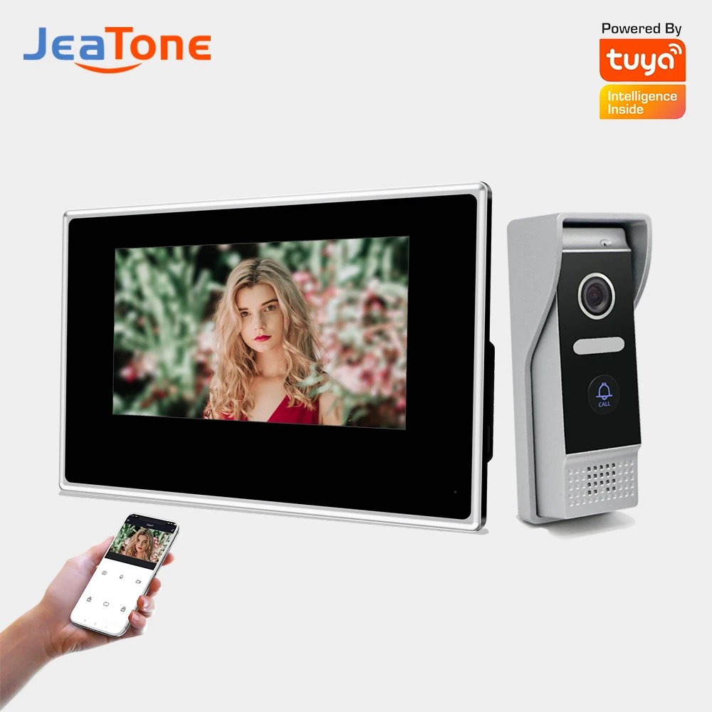 Jeatone IP Video Wireless Intercom Home Video HD Video Entry Home Doorphone RJ45 Tuya Smart Doorbell CAT5