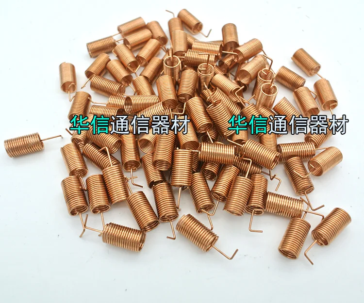 

433MHz spring antenna copper internal antenna 2.15DBi gain weight 2g length 11.3mm weld connector