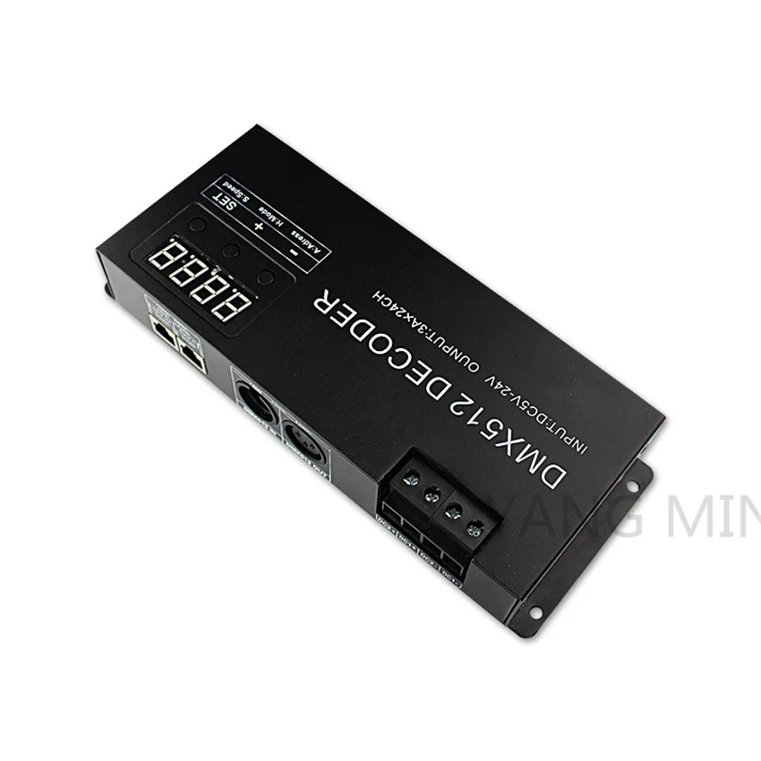 Imagem -02 - Canais 3a ch Dmx512 Controlador Led Decodificador Dimmer para Projeto Cintilação Livre Mais Suave Escurecimento Indicador de Sinal Dmx Flashes 24