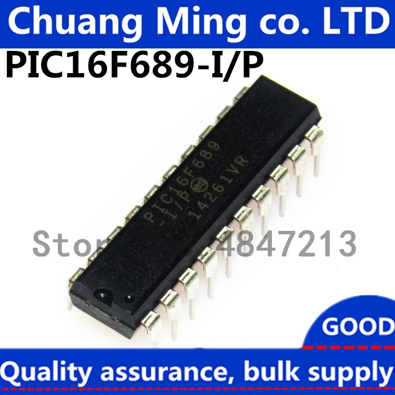 Free Shipping 10pcs/lots PIC16F689-I/P PIC16F689 DIP-20 IC In stock!