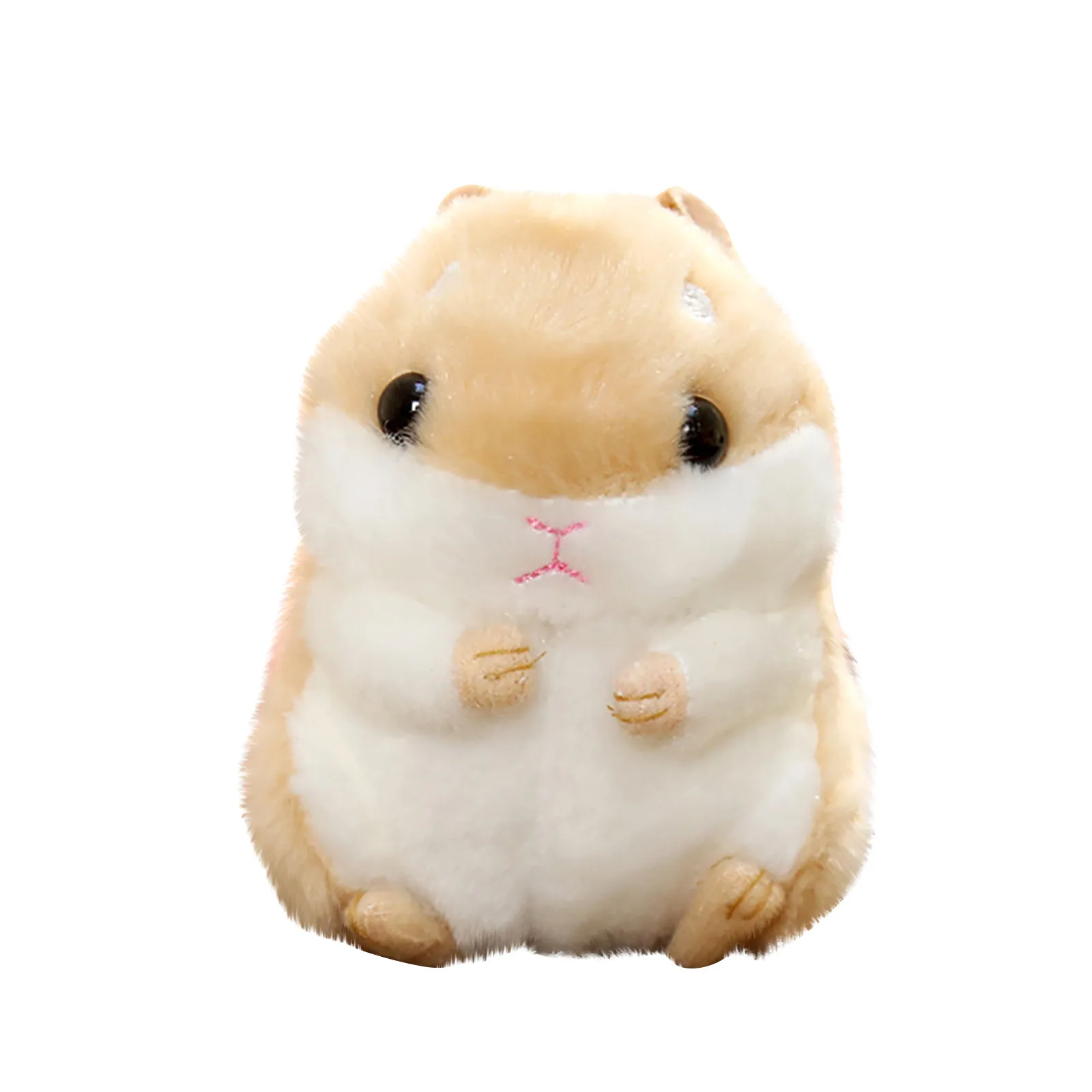 Small Hamster Doll Pendant Plush Toy Key Chain Hanging School Bag Hamster Doll 10cm Cute Plush Toys doll bag accessories