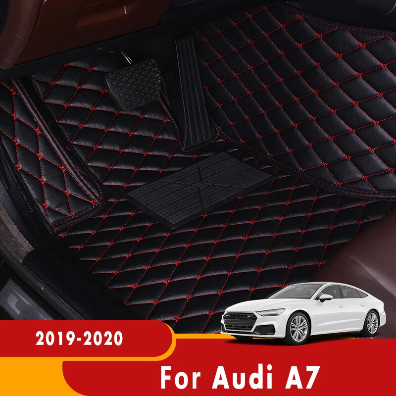 

For Audi A7 2020 2019 Car Floor Mats Custom Auto Foot Pads Automobile carpet covers Styling Custom Accessories