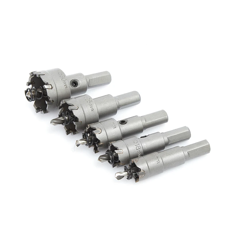 Foret TCT en alliage dur, acier inoxydable, acier au carbone, aluminium, carbure de métal, scie cloche, 14-100mm
