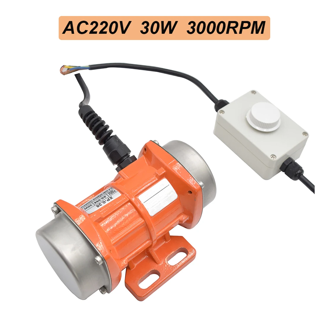 

AC Motor Vibrating Single Phase 220V 30W 3000 rpm Aluminium Alloy Speed Controller Shocking Screener Table Sieve